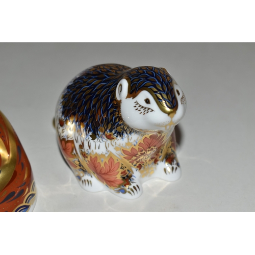 343 - TWO ROYAL CROWN DERBY PAPERWEIGHTS, comprising Otter and Riverbank Beaver, the latter a limited edit... 