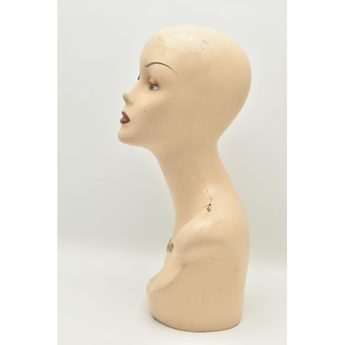 150A - A SECOND HALF 20TH CENTURY CHRISTIAN DIOR J' ADORE SHOP COUNTER FEMALE BUST, with name to front, hei... 