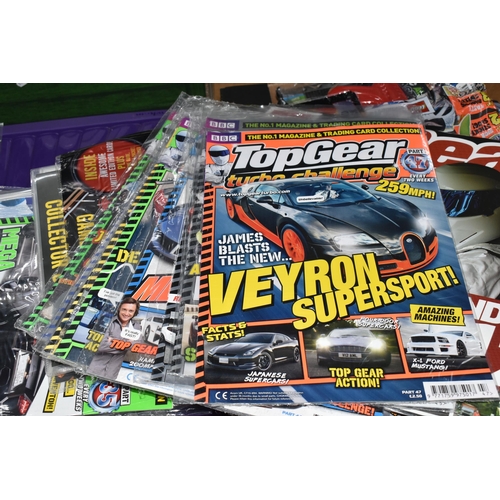 362 - TWO BOXES AND LOOSE TOPPS AND TOP GEAR COLLECTABLE CARDS, to include three Top Gear trading card cas... 