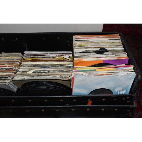 363 - ONE CASE OF SINGLE VINYL 45RPM RECORDS, approximately three hundred single records, artists include ... 