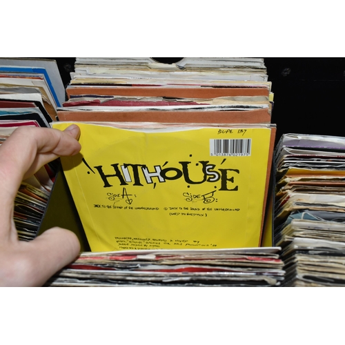 363 - ONE CASE OF SINGLE VINYL 45RPM RECORDS, approximately three hundred single records, artists include ... 