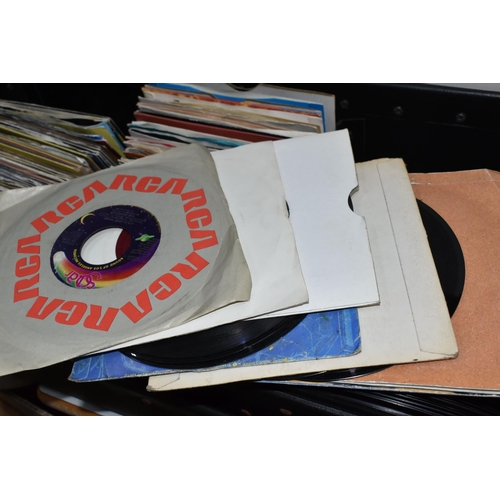 363 - ONE CASE OF SINGLE VINYL 45RPM RECORDS, approximately three hundred single records, artists include ... 