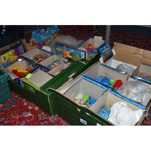 364 - THREE BOXES CONTAINING A LARGE QUANTITY OF COLLECTABLE MAGICBOX TOYS 'ZOMLINGS TOWN', to include Zom... 