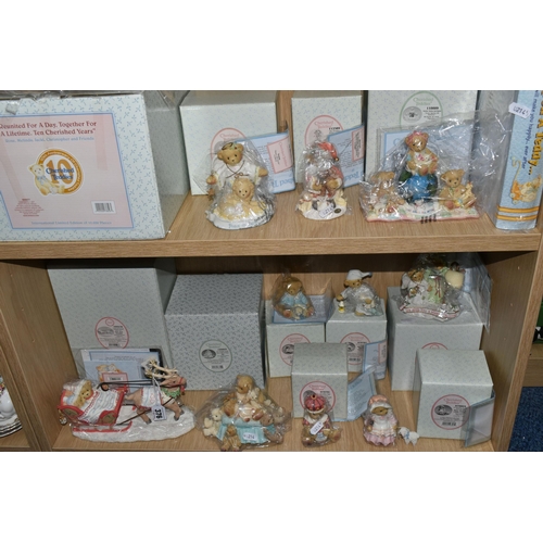 376 - ELEVEN BOXED 'CHERISHED TEDDIES' FIGURES, comprising 'Rose, Melinda, Jacki, Christopher, and Friends... 