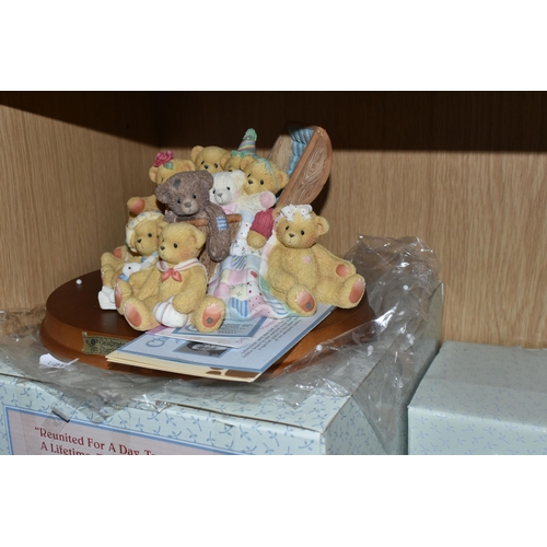 376 - ELEVEN BOXED 'CHERISHED TEDDIES' FIGURES, comprising 'Rose, Melinda, Jacki, Christopher, and Friends... 