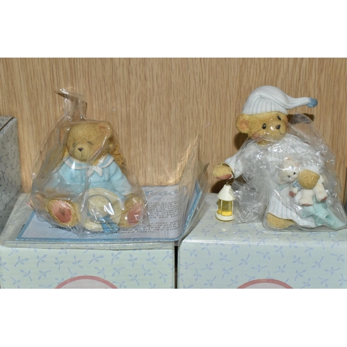 376 - ELEVEN BOXED 'CHERISHED TEDDIES' FIGURES, comprising 'Rose, Melinda, Jacki, Christopher, and Friends... 