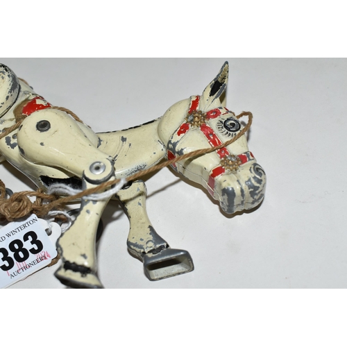 383 - A MID 20TH CENTURY MOKO LESNEY 'MUFFIN THE MULE', a jointed metal finger puppet, made in England Jun... 