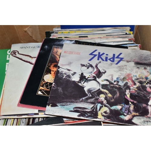 401 - ONE BOX OF SINGLE VINYL 45RPM RECORDS, to include approximately two hundred and fifty record, artist... 