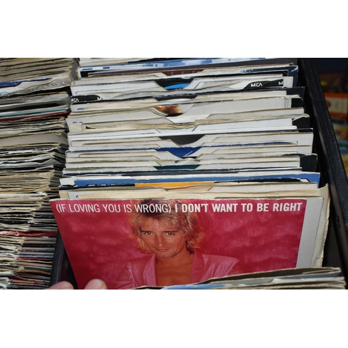 404 - ONE CASE OF SINGLE VINYL 45RPM RECORDS, to include approximately three hundred records, artists incl... 