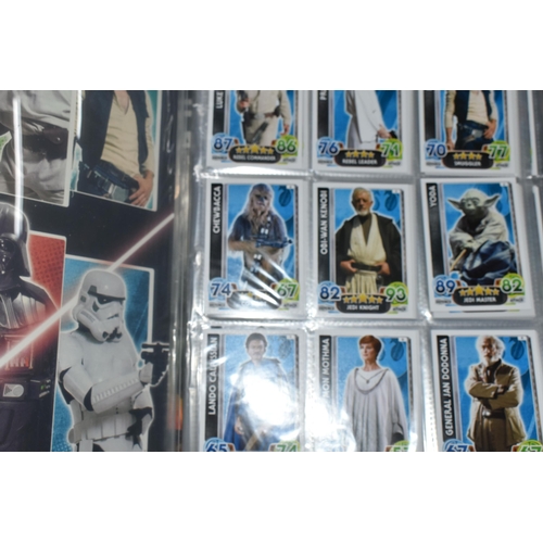 410 - FOUR BOXES OF STAR WARS MEMORABILIA, to include collectors binders, Topps Journey To Star Wars The F... 