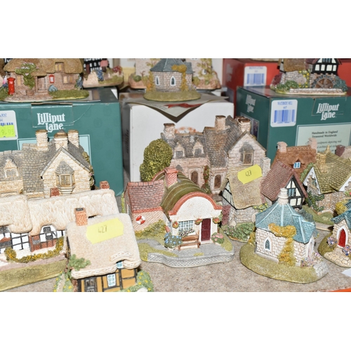 427 - A COLLECTION OF LILLIPUT LANE SCULPTURES, forty sculptures from the Midlands collection to include T... 