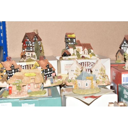 427 - A COLLECTION OF LILLIPUT LANE SCULPTURES, forty sculptures from the Midlands collection to include T... 