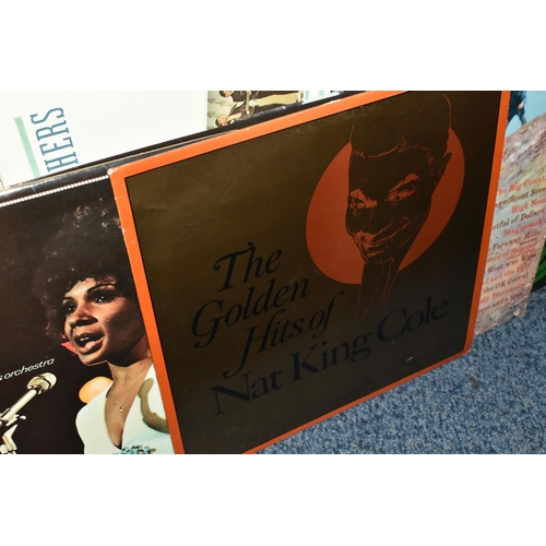 432 - TWO BOXES OF L.P RECORDS, to include artists such as Shirley Bassey, Barry Manilow, Andy Williams, E... 