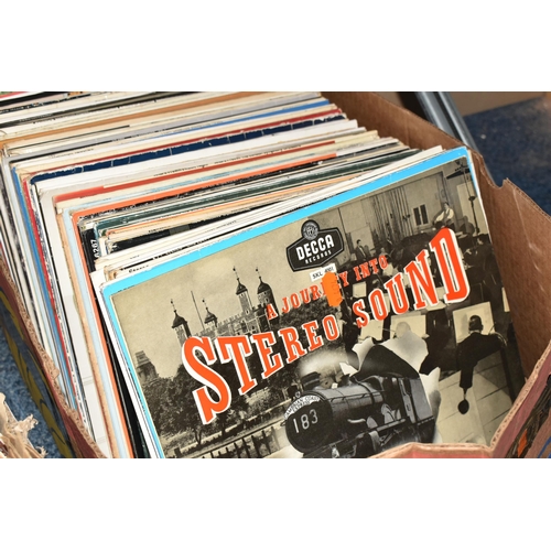 432 - TWO BOXES OF L.P RECORDS, to include artists such as Shirley Bassey, Barry Manilow, Andy Williams, E... 