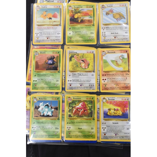 453 - NEAR COMPLETE POKEMON JUNGLE SET, only missing cards 3, 6, 7, 8, 11 & 14, condition varies considera... 