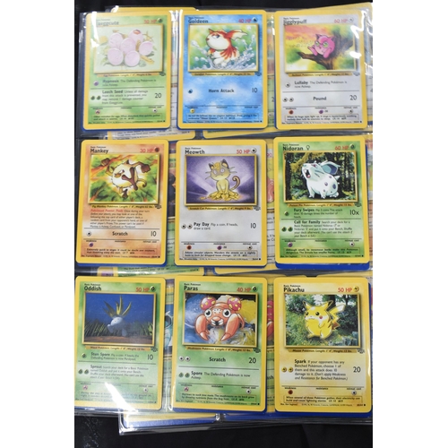 453 - NEAR COMPLETE POKEMON JUNGLE SET, only missing cards 3, 6, 7, 8, 11 & 14, condition varies considera... 