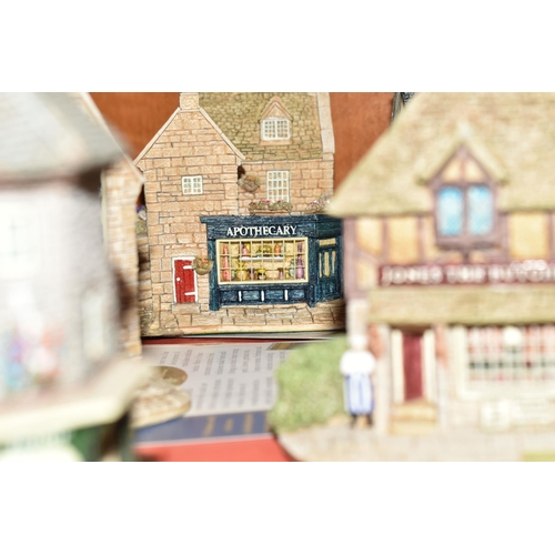 457 - TWENTY SIX LILLIPUT LANE SCULPTURES, including the Village Shops and Victorian Shops series, compris... 