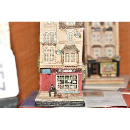 457 - TWENTY SIX LILLIPUT LANE SCULPTURES, including the Village Shops and Victorian Shops series, compris... 