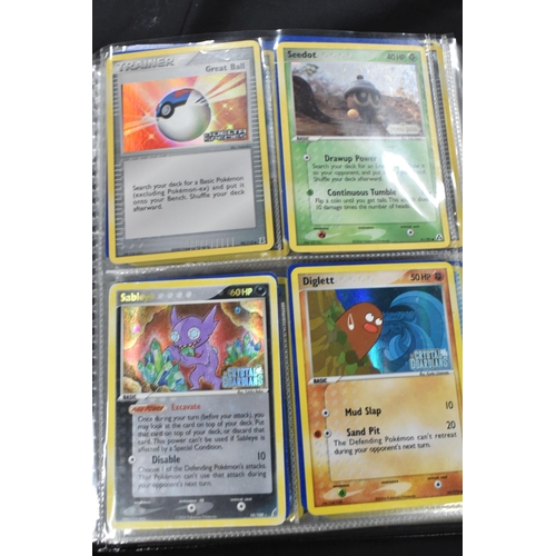 460 - FOLDER OF POKEMON CARDS, only contains holos, reverse holos and promos ranging from Base Set to Blac... 