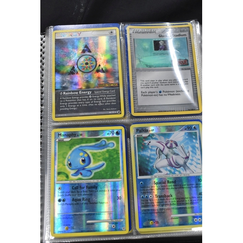 460 - FOLDER OF POKEMON CARDS, only contains holos, reverse holos and promos ranging from Base Set to Blac... 