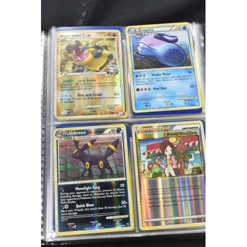 460 - FOLDER OF POKEMON CARDS, only contains holos, reverse holos and promos ranging from Base Set to Blac... 