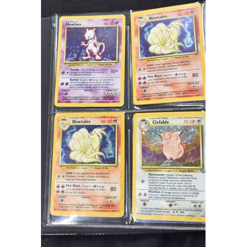 460 - FOLDER OF POKEMON CARDS, only contains holos, reverse holos and promos ranging from Base Set to Blac... 