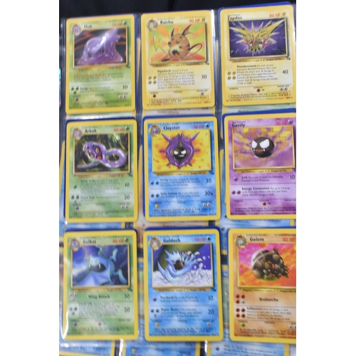 461 - NEAR COMPLETE POKEMON FOSSIL SET, only missing cards 4, 5, 6, 7, 8, 11, 12, 22 & 25, condition varie... 