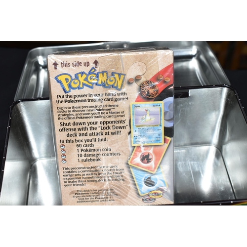 462 - POKEMON LOCKDOWN THEME DECK FACTORY SEALED, seal unbreeched