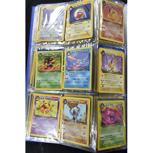 464 - FOLDER OF POKEMON CARDS, approximately 500 cards ranging from Base Set to Skyridge; includes holos, ... 