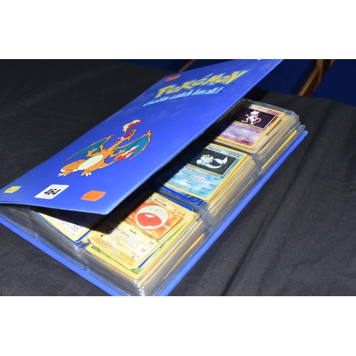 464 - FOLDER OF POKEMON CARDS, approximately 500 cards ranging from Base Set to Skyridge; includes holos, ... 