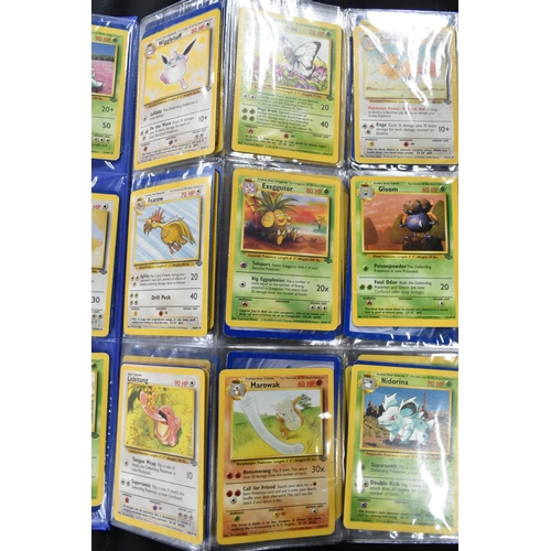 464 - FOLDER OF POKEMON CARDS, approximately 500 cards ranging from Base Set to Skyridge; includes holos, ... 