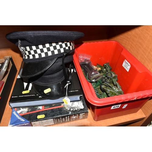 475 - A QUANTITY OF UNBOXED AND ASSORTED PLAYWORN DIECAST MILITARY VEHICLES, to include 4 x Dinky Toys Cen... 