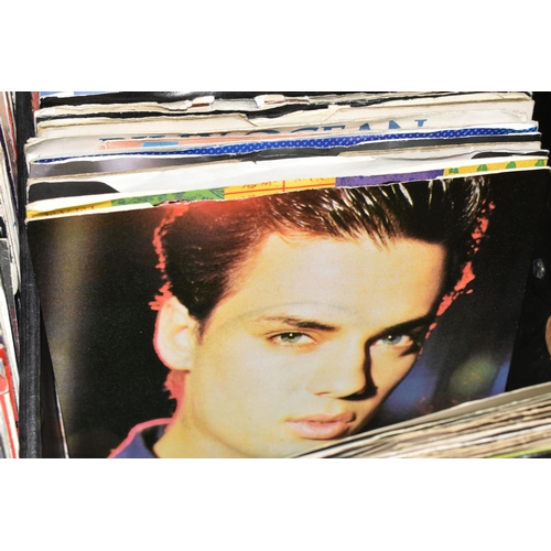 477 - ONE CASE OF SINGLE 45RPM VINYL RECORDS, approximately three hundred records, mostly 1980's and some ... 