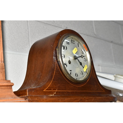 479 - A COLLECTION OF ELEVEN MANTEL CLOCKS, comprising six large mantel clocks in various styles, four sma... 