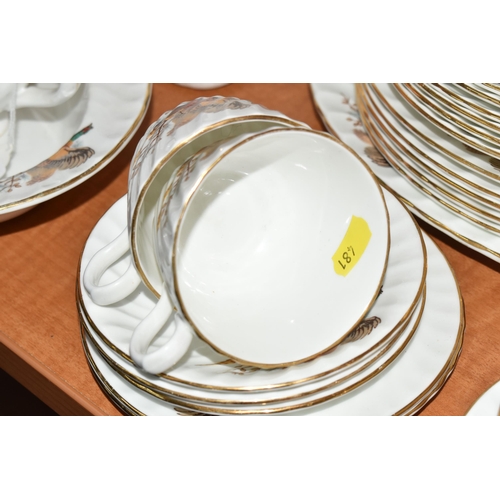 481 - A QUANTITY OF COLLECTORS PLATES AND DINNERWARE, comprising a thirty eight piece bone chins dinner se... 