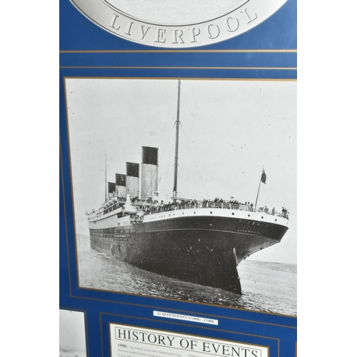 486 - A LARGE COLLECTION OF REPRODUCTION TITANIC MEMORABILIA, to include a framed model of the Titanic 56.... 