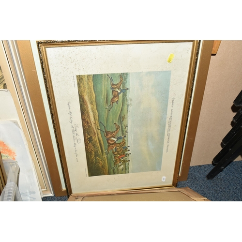 506 - A BOX AND LOOSE ASSORTED PICTURES AND PRINTS ETC, to include a limited edition print by H. Stanley-T... 