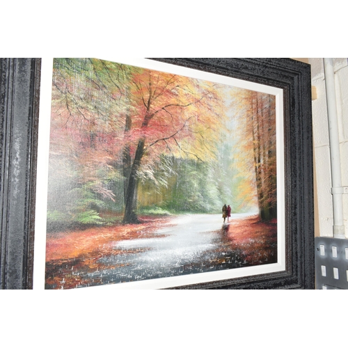 507 - JEFF ROWLAND (BRTISH 1964-2018) 'FOREVER AUTUMN', a signed limited edition print on board, depicting... 