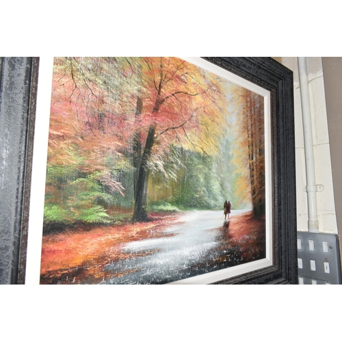 507 - JEFF ROWLAND (BRTISH 1964-2018) 'FOREVER AUTUMN', a signed limited edition print on board, depicting... 