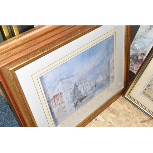 509 - A QUANTITY OF PAINTINGS AND PRINTS, to include two Ken Carr Isle of Skye nocturne landscapes, approx... 