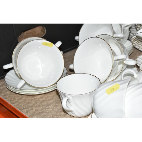 515 - A FIFTY EIGHT PIECE WEDGWOOD GOLD CHELSEA DINNER SET AND A FIFTEEN PIECE WEDGWOOD COFFEE SET ETC to ... 