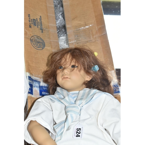 524 - ANNETTE HIMSTEDT 'ENZO', a collectors doll with box, Enzo is a boy from Italy and comes with a certi... 