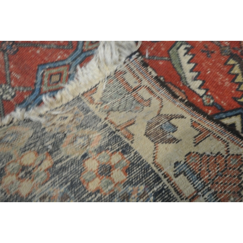 1260 - FOUR SMALL RECTANGULAR PERSIAN RUGS, varying in sizes, styles, patterns, etc, 130cm x 103cm (conditi... 