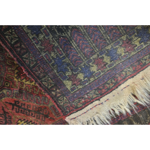 1260 - FOUR SMALL RECTANGULAR PERSIAN RUGS, varying in sizes, styles, patterns, etc, 130cm x 103cm (conditi... 