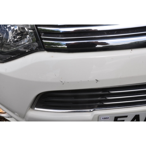 1002 - A 2015 MITSUBISHI OUTLANDER GX3H PHEV AUTO HYBRID ELECTRIC SUV in white, first registered 22/05/1015... 