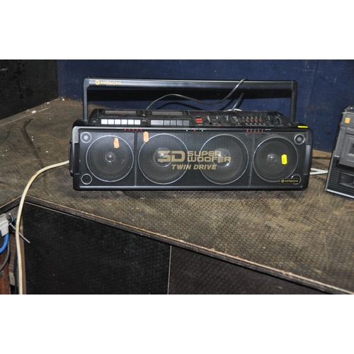 1105 - THREE VINTAGE PORTABLE HI FIS comprising of an Aiwa TPR-950, an Aiwa TPR-250 (both tape players not ... 