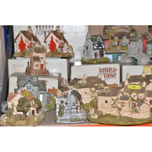 307 - A COLLECTION OF LILLIPUT LANE SCULPTURES, forty nine sculptures from the North, Welsh and Scottish c... 