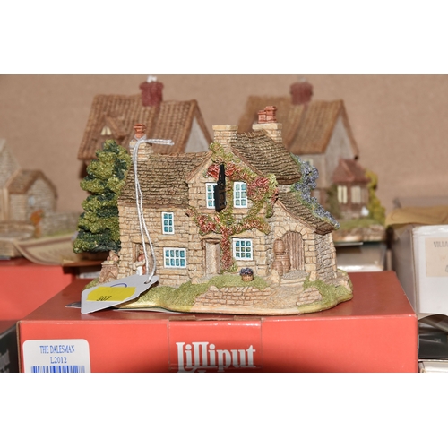 307 - A COLLECTION OF LILLIPUT LANE SCULPTURES, forty nine sculptures from the North, Welsh and Scottish c... 