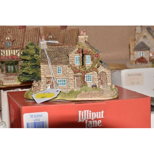 307 - A COLLECTION OF LILLIPUT LANE SCULPTURES, forty nine sculptures from the North, Welsh and Scottish c... 