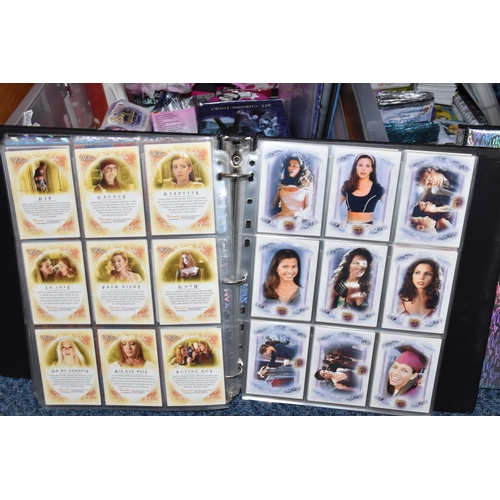 467 - FOUR BOXES OF TRADING CARDS, to include autographed cards: James Pickens Jr, Nicholas Lea, Bruce Har... 